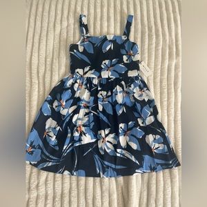 Milly Minis hibiscus Navy dress girls size 10 - never worn before